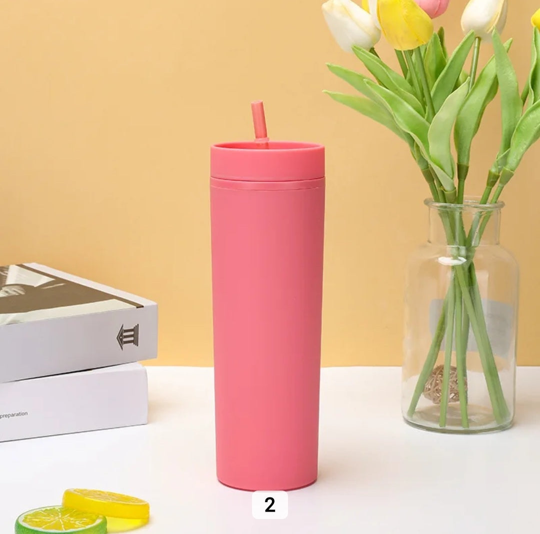 16oz Matte Skinny Tumbler Double Walled