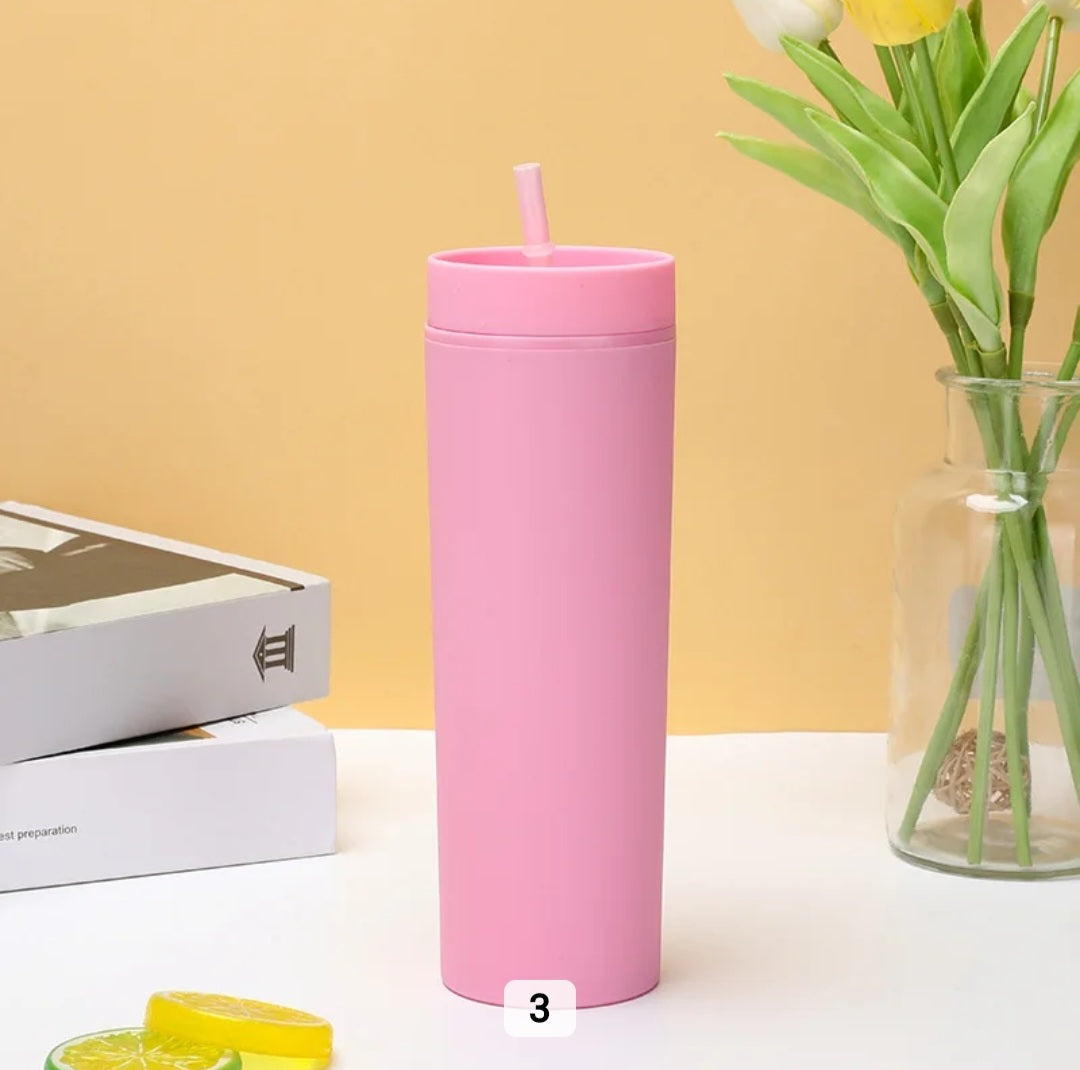 16oz Matte Skinny Tumbler Double Walled