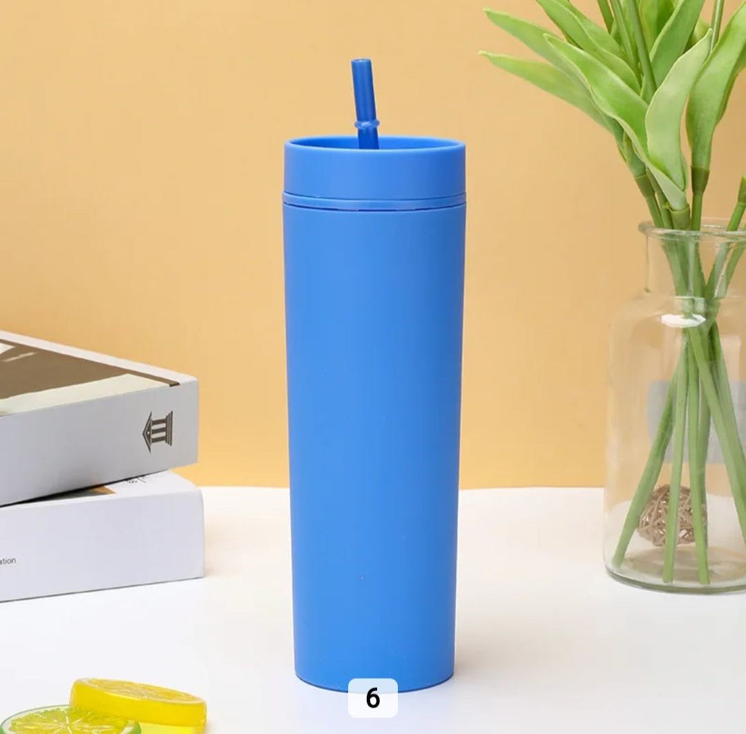 16oz Matte Skinny Tumbler Double Walled