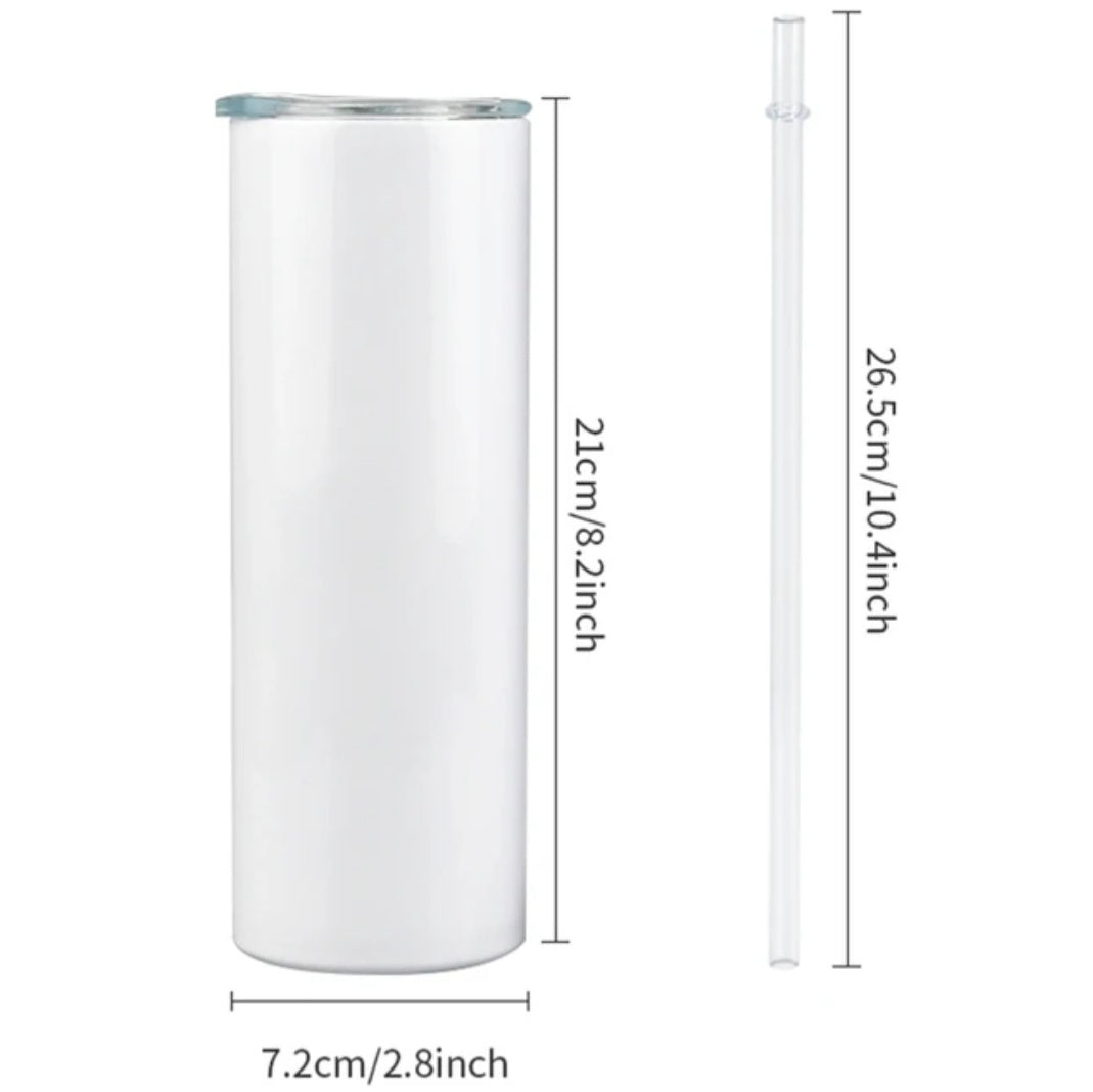 20oz Skinny Sublimation Tumblers Case of 25