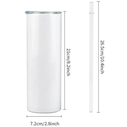 20oz Skinny Sublimation Tumblers Case of 25